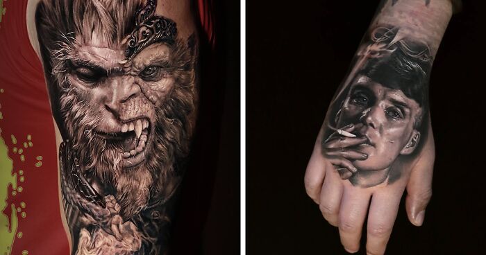 From Celebrities To Wildlife: 30 Lifelike Tattoos By Victoria Lee