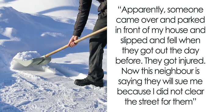 Lazy Neighbor Won't Shovel Snow In Front Of Home But Expects Guy Who Always Did It To Step Up