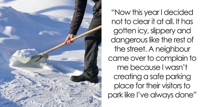 Neighbors Enjoy A Snow-Free Street For 35 Years As Guy Cleans It Up, Threaten To Sue When He Stops