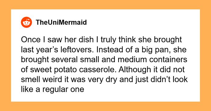 Grieving Woman Serves Casserole Leftovers At Thanksgiving That Were Made While Her Mom Was Alive