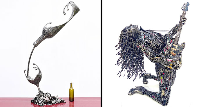 From Scrap To Sculptures: 20 Impressive Works Of Art Made By This Artist (New Pics)