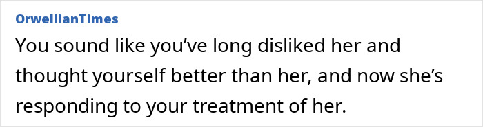 Text exchange discussing complex family dynamics, addressing treatment and emotions among single mother and sister.