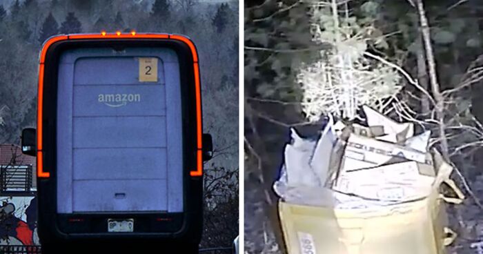 Police Discover Dozens Of Packages Left In The Woods By Delivery Driver Days Before Christmas