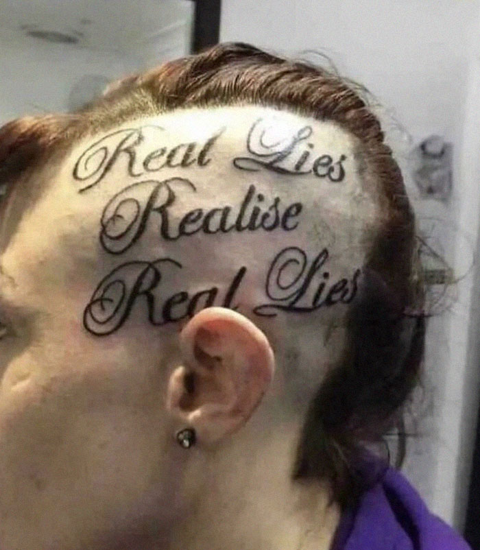 Isn’t It Supposed To Be “Real Eyes, Realize, Real Lies.”