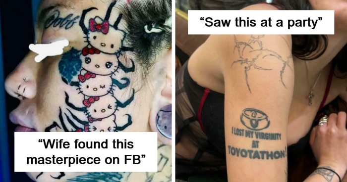 90 Times People Didn’t Realize How Bad Their Tattoos Were Until They Were Shamed Online (New Pics) 