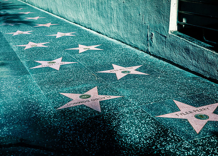 Sidewalk with Hollywood stars, symbolizing things people want that are actually terrible.