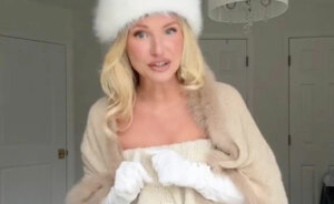 Influencer Slammed For Wearing An Extravagant $9,000 “Blanket” Dress To Thanksgiving Dinner