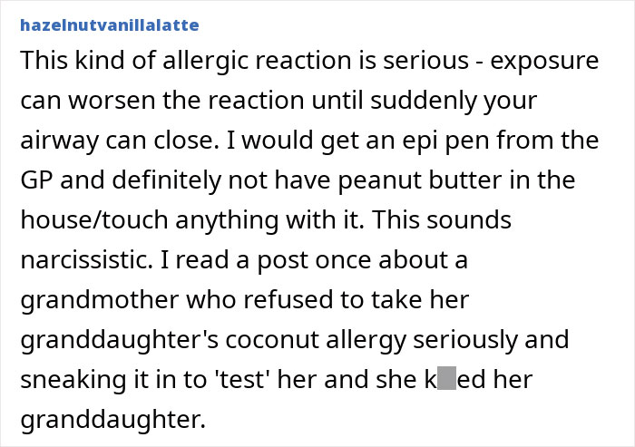 Man Tries To Prove To Wife She Doesn’t Have A Peanut Allergy, Insists On Eating It In Front Of Her