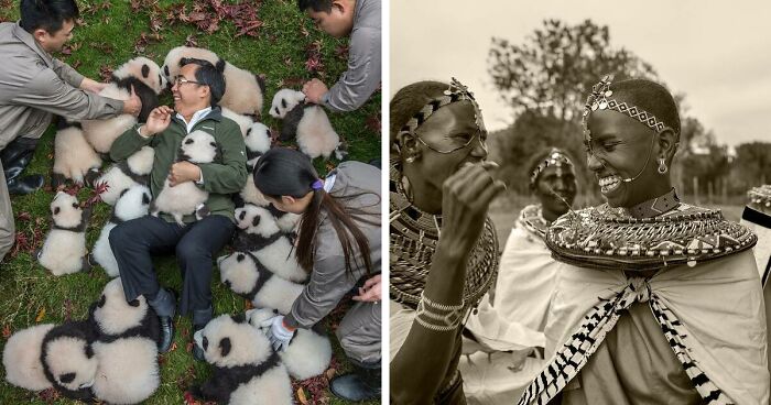 This Photographer Lived In Mud Huts, Wore A Panda Suit, And Changed How We See The World With Her Photos (20 Pics)