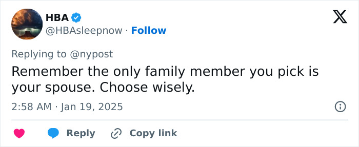 Tweet highlighting advice on choosing a spouse wisely, suggesting it may reveal red flags later.