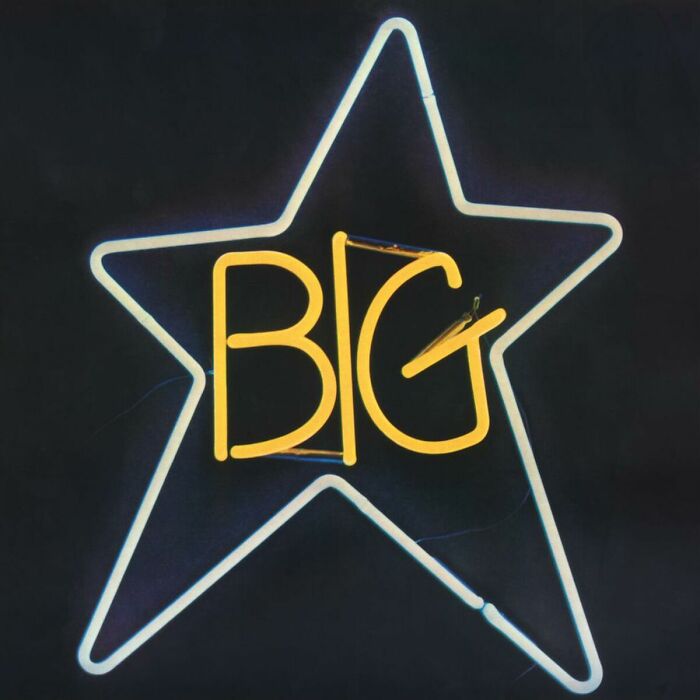 Neon star sign with "BIG" text, evoking '70s songs nostalgia.