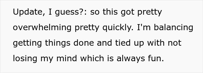 Text discussing handling overwhelming tasks while staying composed.