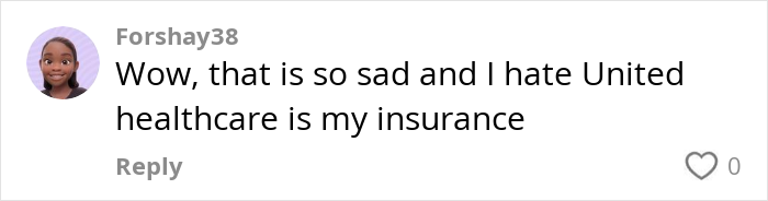 Comment discussing dissatisfaction with an insurance company.