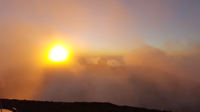 Sunset At Muana Kea Observatory, Big Island Hawaii