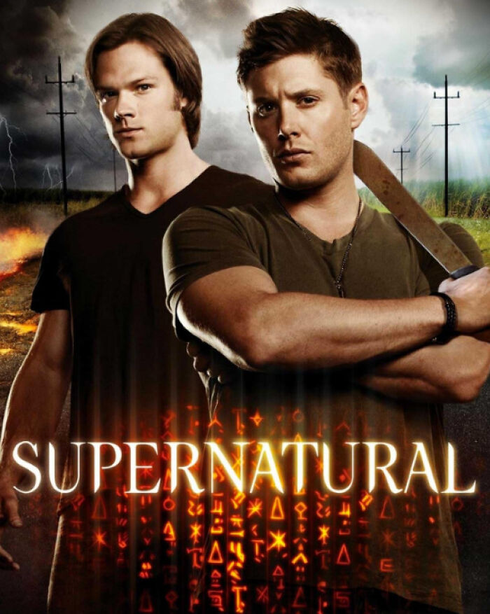 Promotional image for "Supernatural" showing two main characters in a dramatic setting, highlighting the beloved show's appeal.