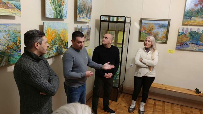 I Opened An Exhibition Of Paintings In The Frontline Zone Of Ukraine (27 Pics)