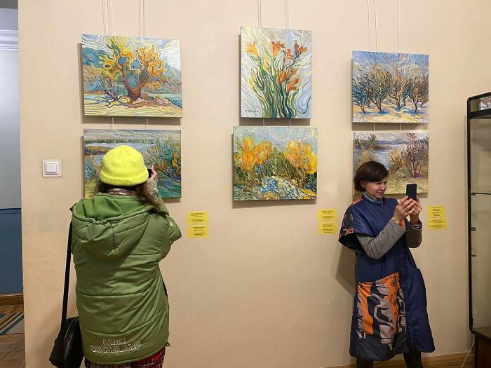 I Opened An Exhibition Of Paintings In The Frontline Zone Of Ukraine (27 Pics)