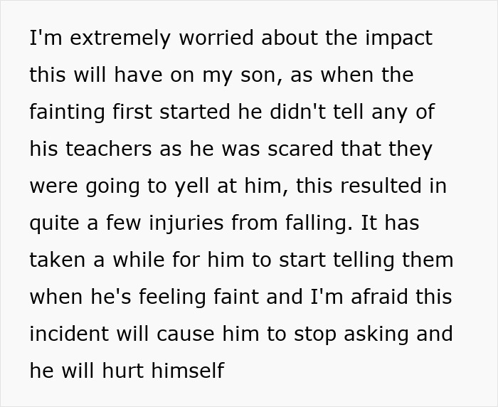 Teacher Reduced To Tears After Dad Berates Her For Ignoring His Son's Warnings That He's Unwell