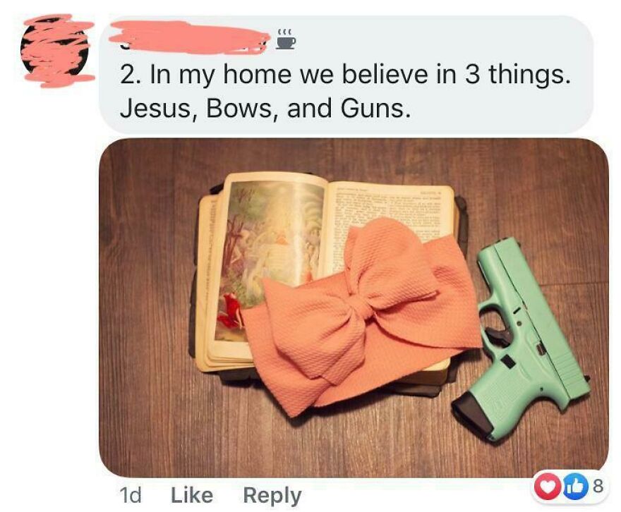 Found In Mom Group As An Entry For A “Bow Contest”