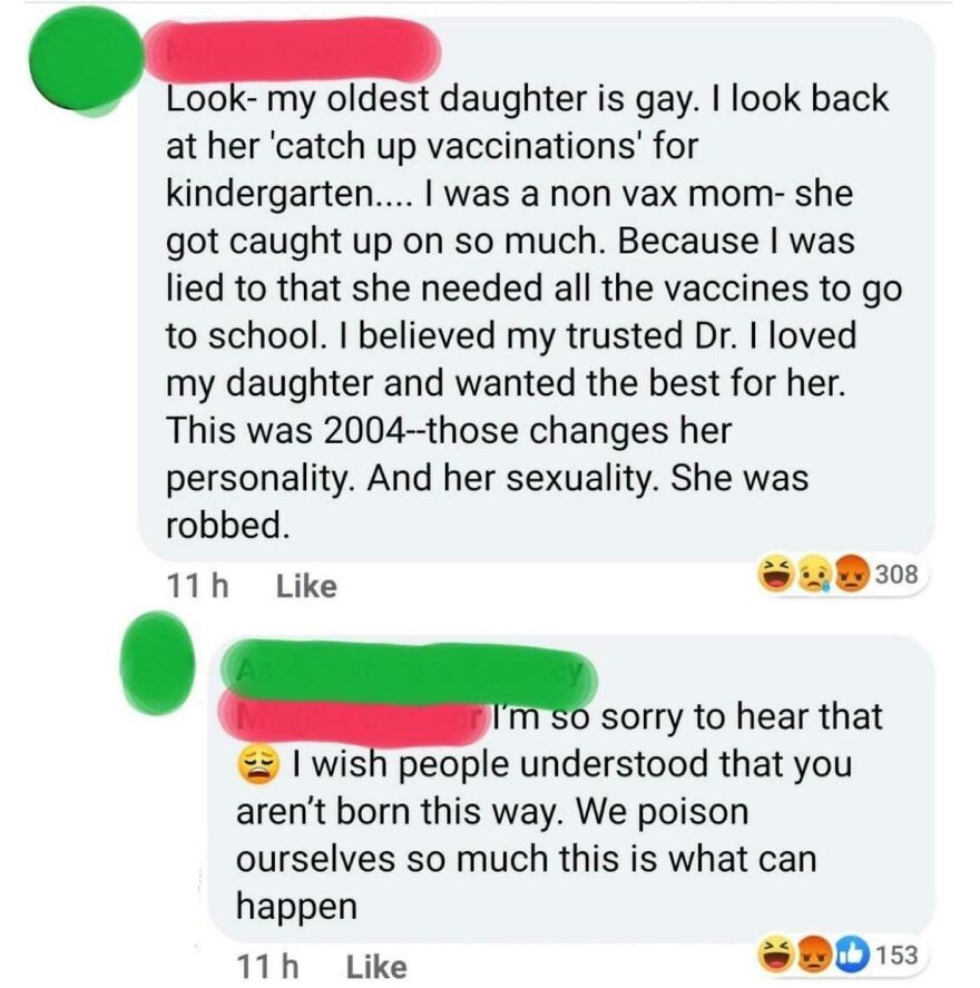 Vaccinations Made My Daughter Gay