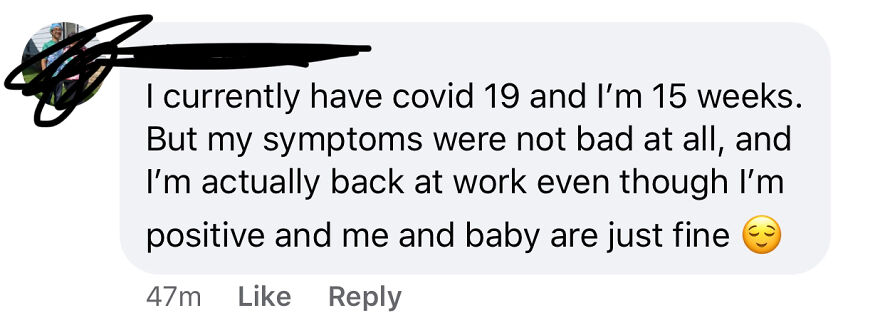 Some Girl Posted A Question Asking Pregnant Moms If They Thought They Have Or Have Had Covid-19