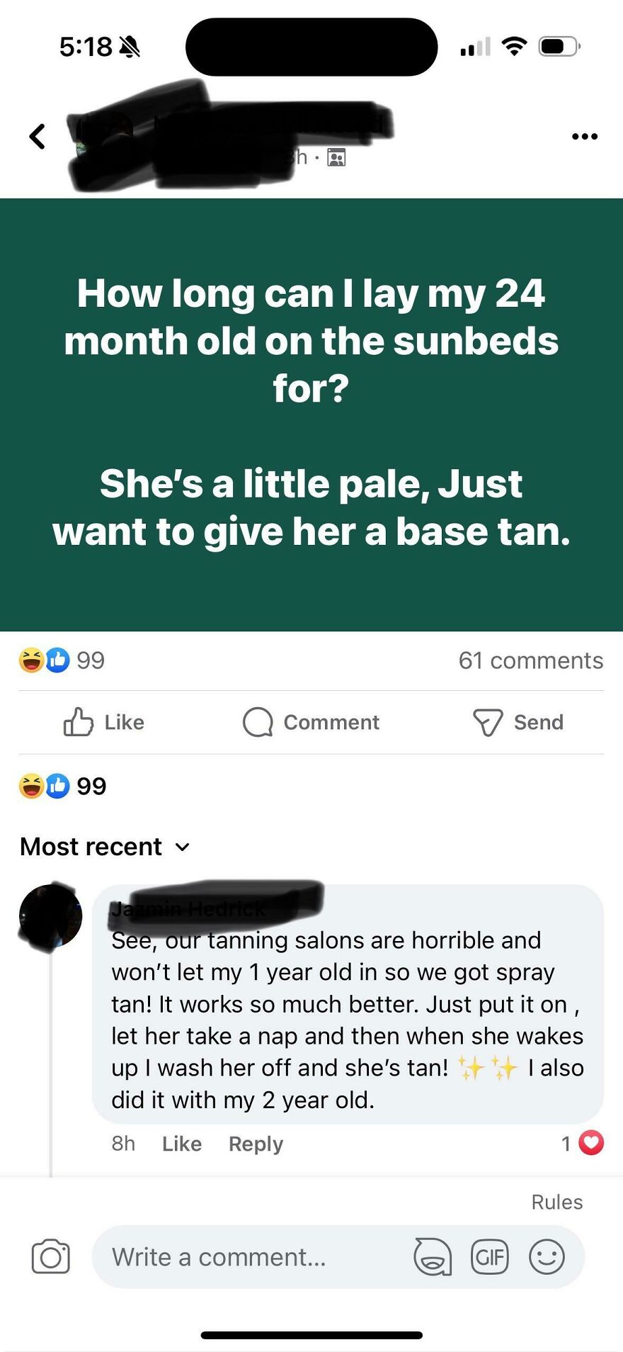 Fake Tans For Toddlers!