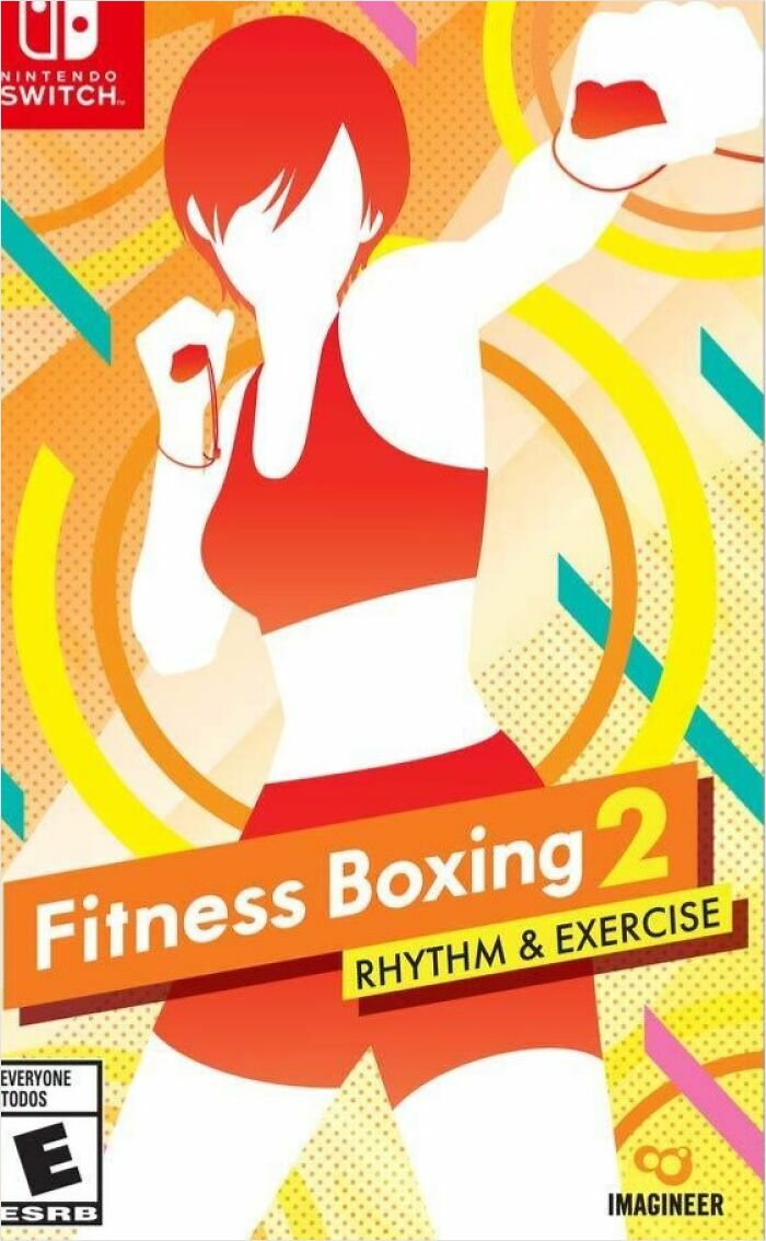 Fitness Boxing 2 game cover art showing a stylized figure exercising, representing new hobbies in 2025.