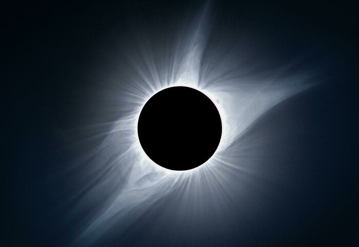 I Combined 12 Exposures To Capture The Sun's Corona During The Total Eclipse. I Did My Best To Capture How The Moment Actually Looked In The Sky