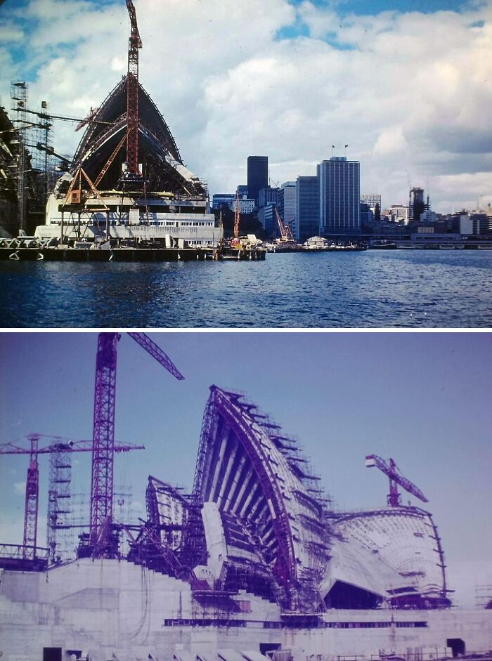 The “White Elephant” During Construction. Pics By My Late Father