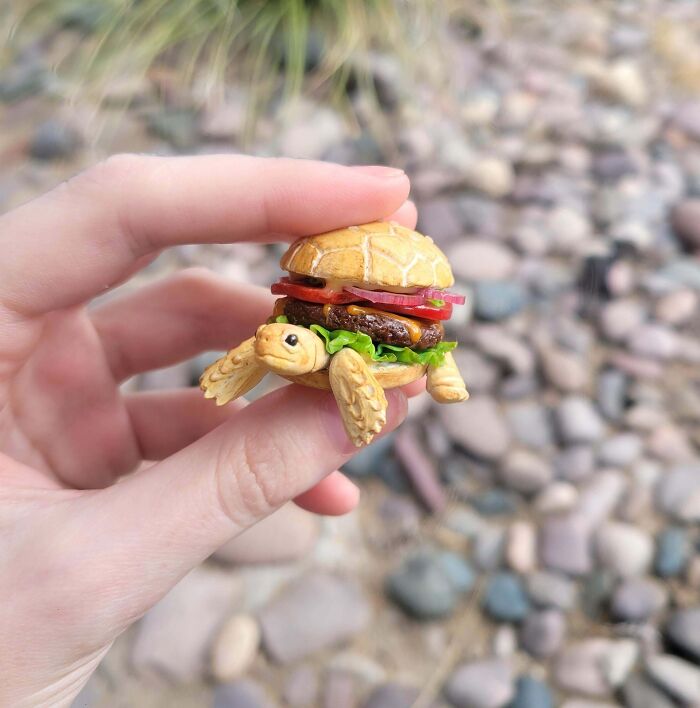 I Made Some Not Very Fast Food, A Tortise Burger!