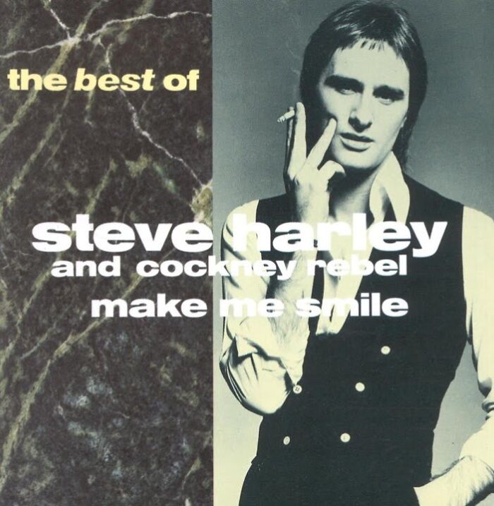 Cover of "The Best of Steve Harley and Cockney Rebel," showcasing '70s music nostalgia.