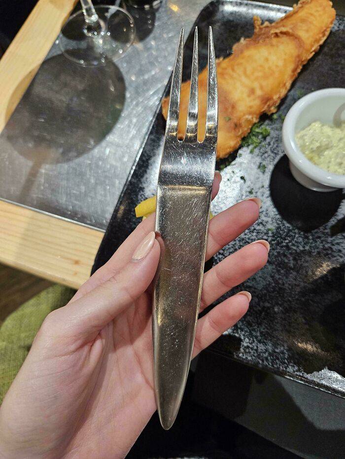 The Forks They Had At The Restaurant This Guy Went To