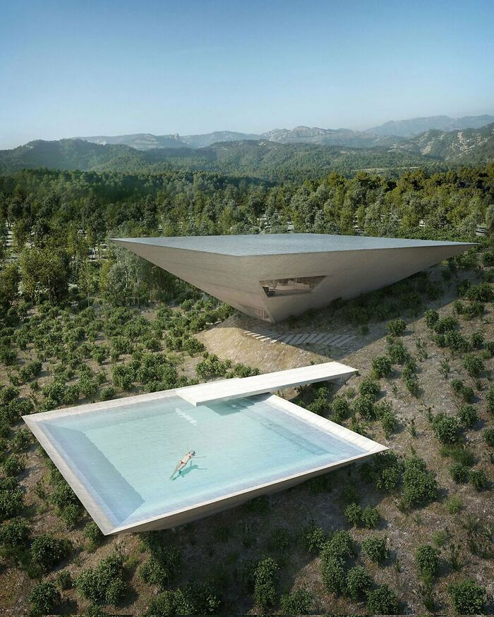 This House, Where You Will Never See Any Sun Or Sky, Complete With Unusable Pool