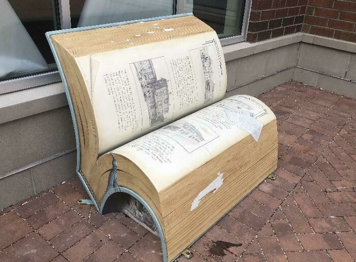 This Bench Looking Like A Book