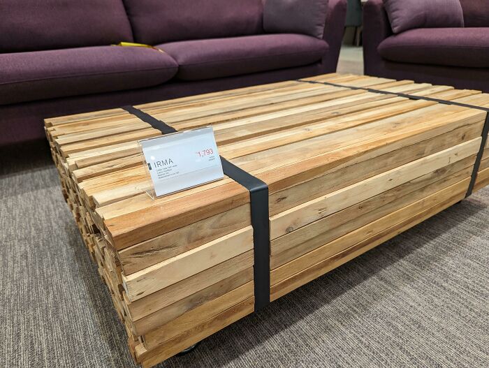 This Bundle Of Planks Being Passed Off As A Coffee Table