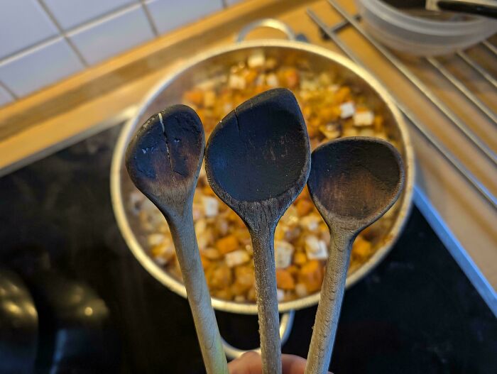 These Cooking Spoons Are 60 Years Old And Still In Use By My Mother