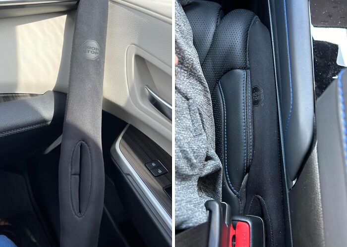 Car seat gap filler and seatbelt cover, popular Panda products praised by users.