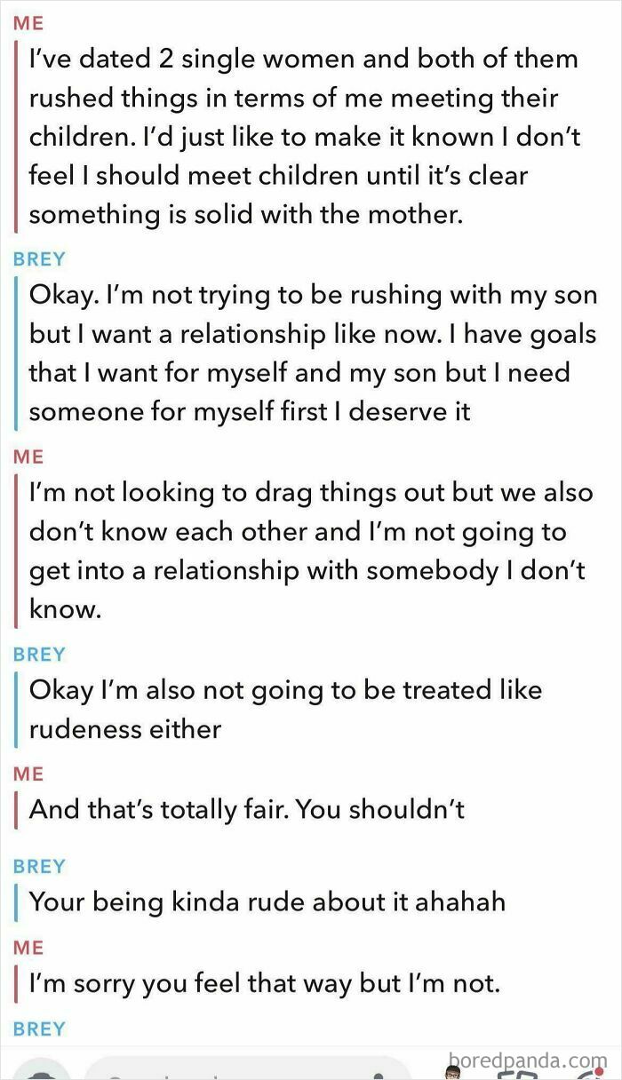 Text conversation highlighting delulu women discussing relationship goals and expectations.