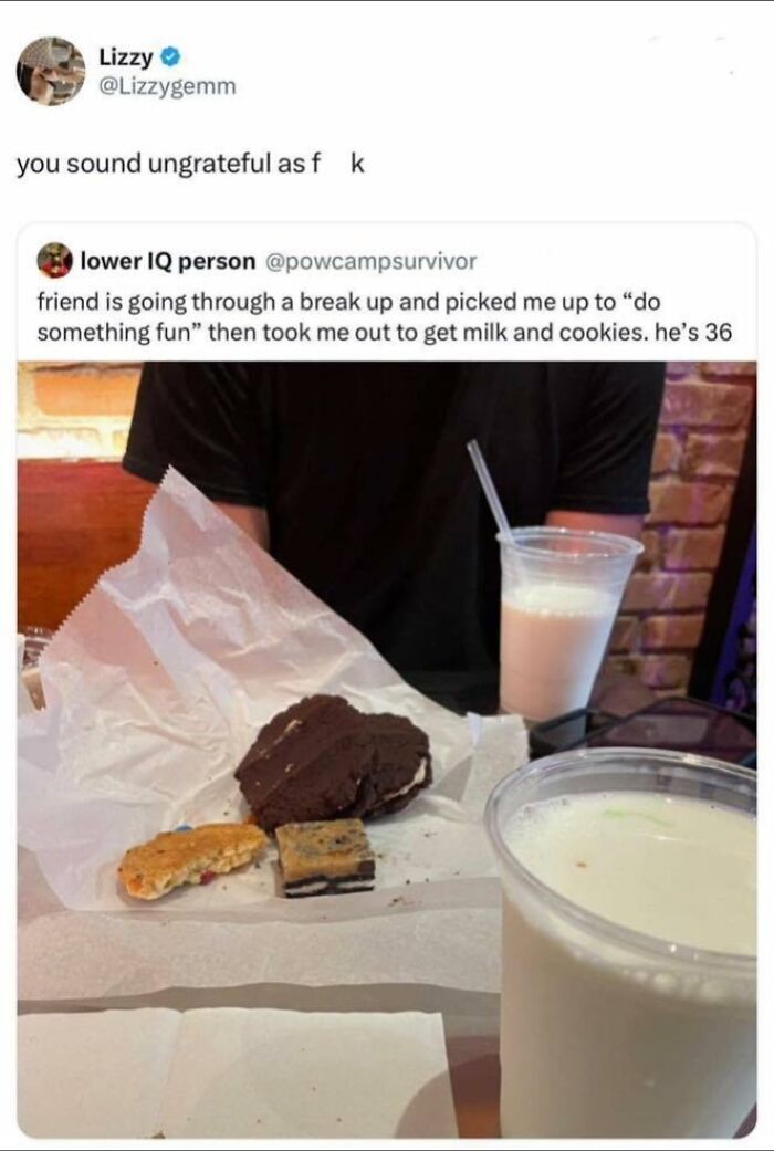 Milk and cookies on a table, capturing a heartwarming moment of kindness between friends.