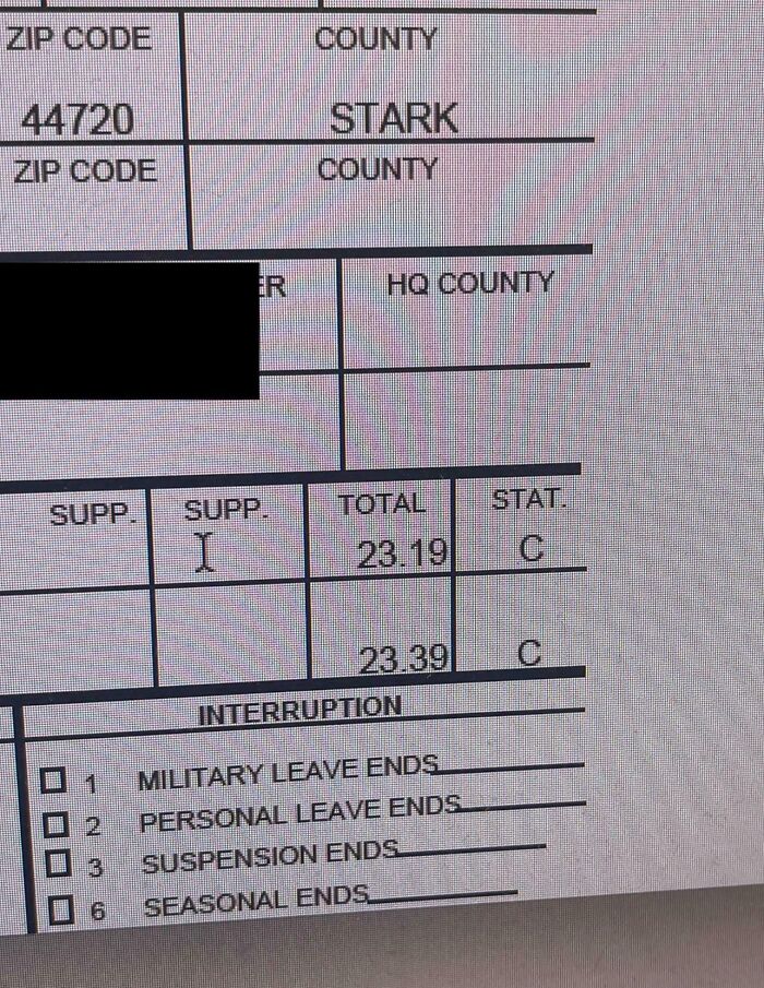 Company bonuses statement showing total $23.19, highlighting infuriating gift details.