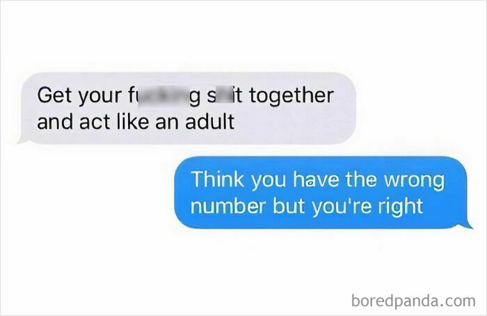 Funny dating meme with text conversation about getting one's life together.