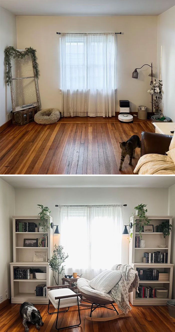 Reading Nook Before And After