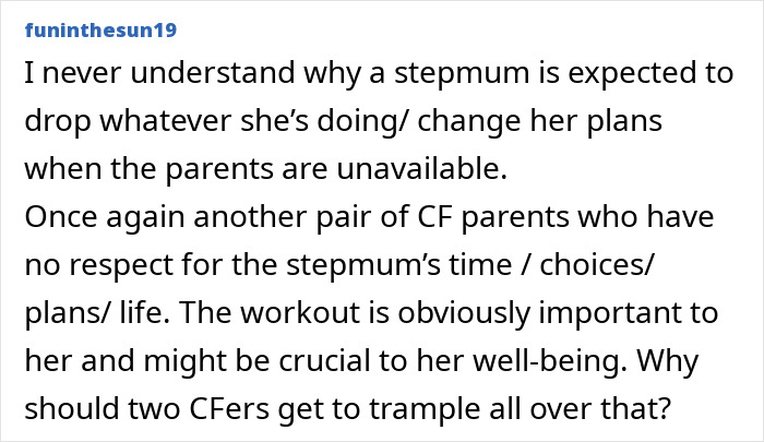 Stepmom Faces Backlash For Choosing "Me Time" Over Stepson's Evening Event