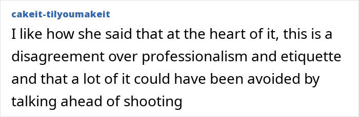 Reddit comment on professionalism and etiquette in the context of It Ends With Us footage by Justin Baldoni.