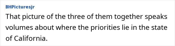 “Comment discussing priorities in California related to female firefighter leaders.”