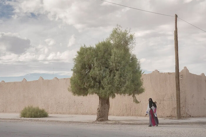 A Woman A Baby And A Tree From The Series 'Waiting For Palms' © Peter Ydeen