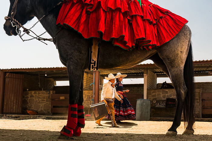 Thrown Under The Horse From The Series 'Charreada, A Stylish Rodeo' © France Leclerc