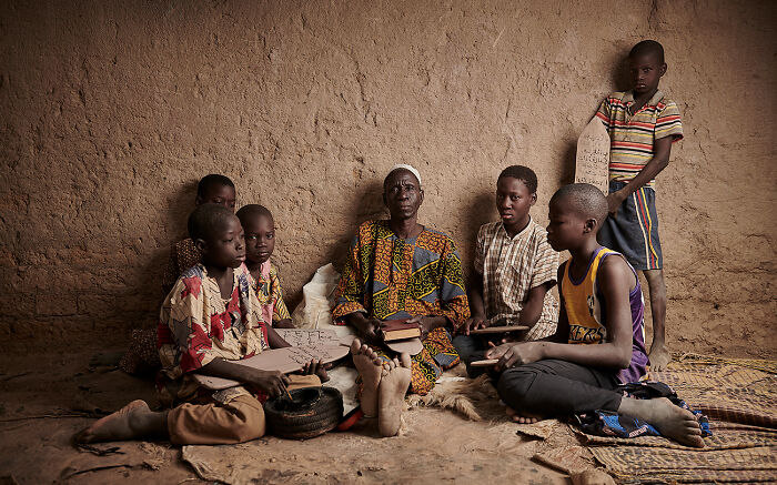 Roadside Quranic School Lesson From The Series 'Surviving Against All Odds - The People Of Mali Abandoned By Their Government' © Marios Forsos