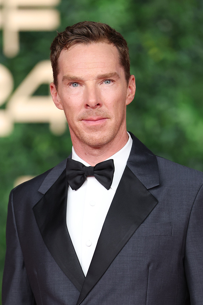 Benedict Cumberbatch in a tuxedo at an event.