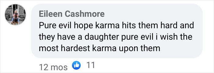 Comment expressing anger and wishing karma on family accused of torturing arranged marriage bride.